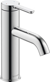 Duravit C.1 Einhebel-Waschtischmischer ohne Zugstange, Chrom – Keramikmischsystem, 113 mm Ausladung