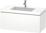 DURAVIT L-Cube Waschtischset 1000x480mm mit Vero Air Möbelwaschtisch, 1 Hahnloch, s-matt