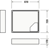 Duravit Wannenträger D-CODE 800x800 mm – Quadratischer Duschwannenträger aus Polystyrol
