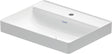 Duravit DuraSquare Aufsatzwaschtisch 600 mm, weiß, ohne Überlauf, mit Hahnlochbank – Design by Duravit