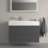 DURAVIT L-Cube Waschtischunterbau 984 mm, 2 Schubkästen, Weiß Matt, Wandmontage