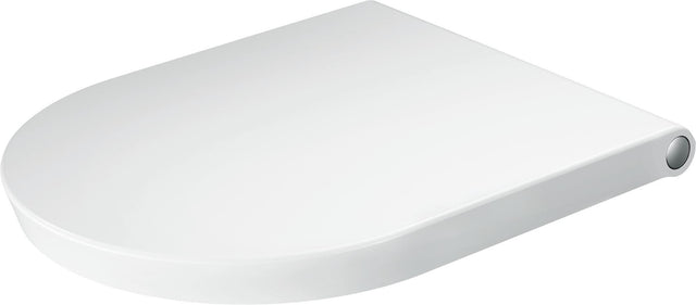 DURAVIT WC-Sitz White Tulip mit Absenkautomatik, Scharniere Edelstahl, weiß, 466x372x65 mm
