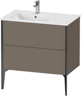 Duravit XViu Waschtischunterbau bodenstehend 810 mm mit 2 Auszügen, weiß matt, Tip-On Technik