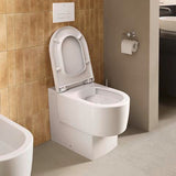 DURAVIT Balcoon WC-Sitz mit Absenkautomatik und Edelstahl-Scharnieren, Weiß Glänzend