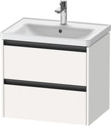 DURAVIT Ketho.2 Waschtischunterbau 634 mm betongrau matt mit 2 Schubkästen und Soft-Close