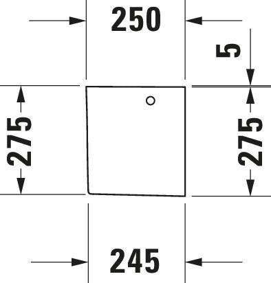 DURAVIT Halbsäule Happy D.2 für 070950, weiß WonderGliss – 280 x 180 x 280 mm, schmutzabweisend