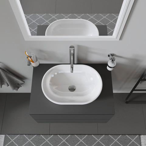 Duravit L-Cube Konsolenwaschtischunterbau 720 mm betongrau matt mit 2 Schubkästen und Tip-On-Technik