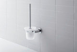 DURAVIT D-Code Bürstengarnitur wandhängend aus Messing in Chrom – 154 x 154 x 342 mm