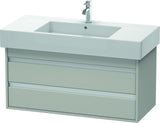 DURAVIT Ketho Waschtischunterbau 1000 mm wandhängend, 2 Schubkästen, basalt matt – mit Soft-Close
