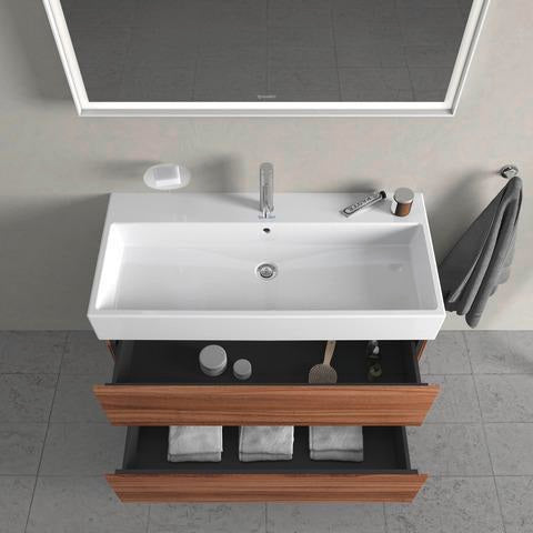 DURAVIT L-Cube Waschtischunterbau 984 mm, 2 Schubkästen, Weiß Matt, Wandmontage