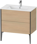 DURAVIT XViu Waschtischunterbau bodenstehend 594x810x480 mm mit 2 Auszügen, weiß matt