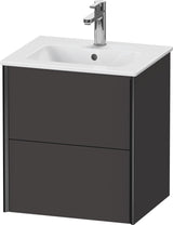 DURAVIT XViu Waschtischunterbau wandhängend 510 mm mit 2 Schubkästen und Tip-on Technik