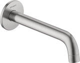 DURAVIT No.1 Wanneneinlauf 198mm, Rosette rund, Schwarz Matt – Wandmontage, Messing