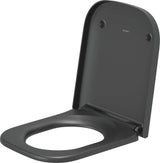 DURAVIT WC-Sitz Happy D.2 Anthrazit matt mit Absenkautomatik und Edelstahl-Scharnieren