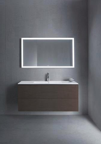 Duravit L-Cube Waschtischunterbau 1220 mm taupe matt mit 2 Schubkästen und Tip-On-Technik