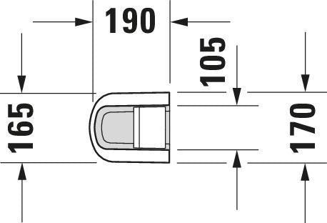Duravit No.1 Standsäule weiß 190x170x720 mm – Bodenstehend, Keramik