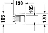 Duravit No.1 Standsäule weiß 190x170x720 mm – Bodenstehend, Keramik