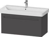Duravit No.1 Waschtischunterbau 940 mm wandhängend graphit matt mit 1 Auszug und Soft-Close