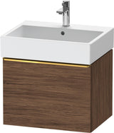 DURAVIT D-Neo Waschtischunterbau 584 mm wandhängend mit 1 Auszug, Griff Bronze, Weiß Matt