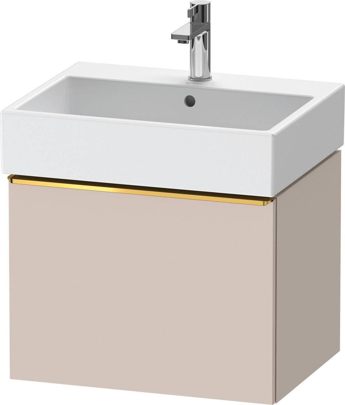 DURAVIT D-Neo Waschtischunterbau 584 mm wandhängend mit 1 Auszug, Griff Bronze, Weiß Matt