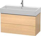 DURAVIT L-Cube Waschtischunterbau 984 mm, 2 Schubkästen, Weiß Matt, Wandmontage