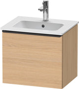 DURAVIT D-Neo Waschtischunterbau 510 mm Eiche Schwarz Matt mit Bronze Griff