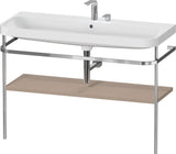 Duravit Happy D.2 c-shaped Waschtischset 1175 mm mit Metallkonsole und Waschschüssel