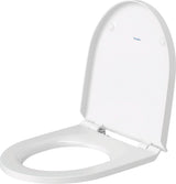 Duravit No.1 WC-Sitz aus Duroplast mit Edelstahl-Scharnieren, weiß glänzend, ohne Absenkautomatik