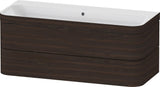 Duravit Happy D.2 c-bonded Waschtischset 1175 mm wandhängend mit 2 Schubkästen und Tip-on Technik
