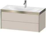Duravit XViu Möbelwaschtischset 1000x480mm mit Viu Waschtisch und 2 Schubkästen