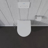 DURAVIT Wand-WC ME by Starck 480 mm Weiß Seidenmatt Rimless Tiefspüler