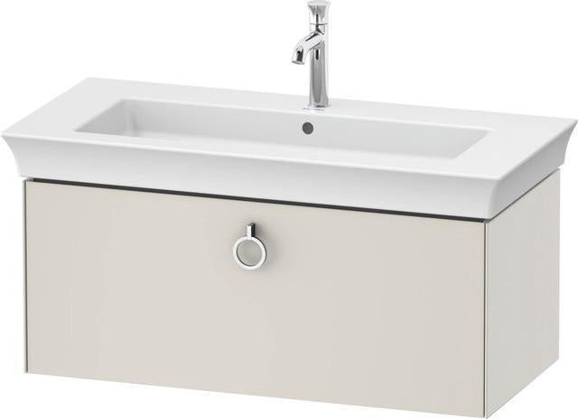 Duravit White Tulip Waschtischunterbau 984 mm Eiche Mitte mit LED-Beleuchtung von Philippe Starck