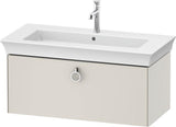 Duravit White Tulip Waschtischunterbau 984 mm Eiche Mitte mit LED-Beleuchtung von Philippe Starck