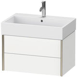 Duravit XVIU Waschtischunterbau 684 mm in Seidenmatt für Vero Air – Wandhängend mit 2 Schubkästen