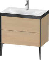 Duravit XViu c-bonded Waschtischset bodenstehend 800 mm mit 2 Auszügen, Push-Open und Soft-Close