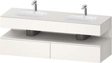 DURAVIT Qatego Studio F. A. Porsche Waschtischset 1600 mm mit Konsolenwaschtischunterbau, 2 Auszüge