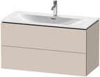 taupe matt / Spanplatte / 2 Schubkästen