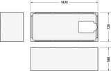 Duravit Wannenträger Starck Slimline 1800x800 mm – Rechteckig, Polystyrol, Weiß