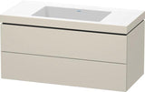 Duravit L-Cube Waschtischset 1000x480mm mit Vero Air Waschtisch, 2 Schubkästen, ohne Überlauf, s-matt