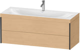 DURAVIT XViu Waschtischunterbauset c-bonded 1200 mm Eiche Natur mit 2 Schubkästen