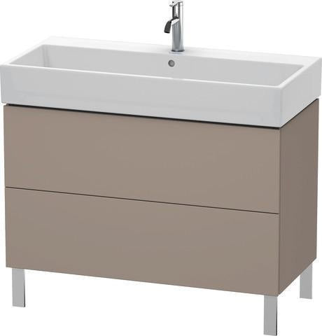 Duravit L-Cube Waschtischunterbau 984 mm Amerikanisch Nussbaum mit Tip-On-Technik