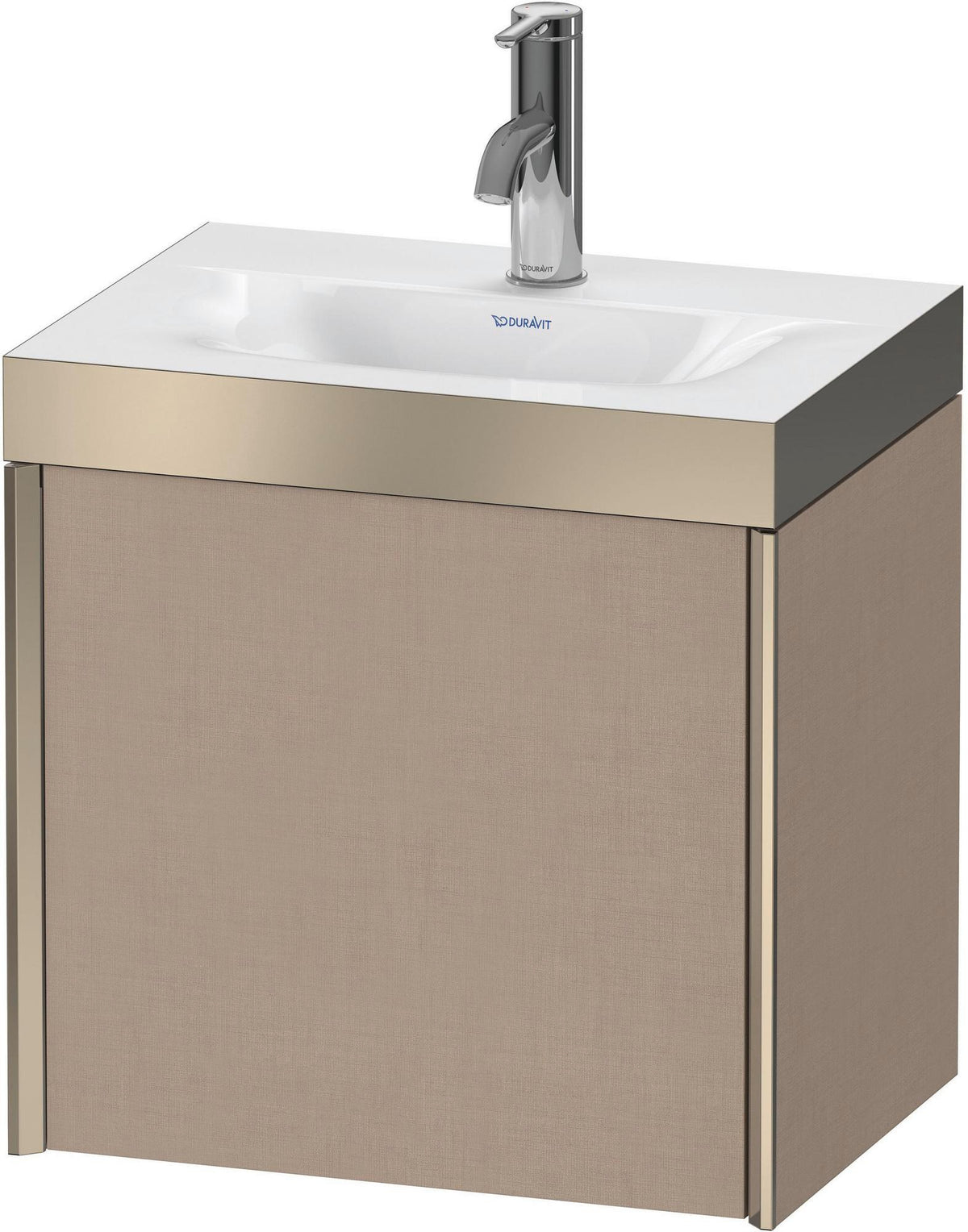 DURAVIT XViu c-bonded Waschtischunterbauset 460 mm mit 1 Tür, champagner matt/basalt matt
