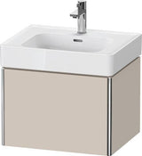 Duravit XSQUARE Waschtischunterbau 584 mm wandhängend mit Auszug – Tast-Senkrecht-Matt