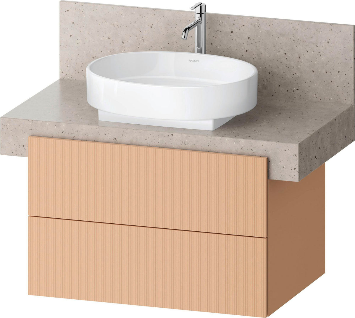 DURAVIT Balcoon Konsolenwaschtischunterbau 800 mm mit 2 Schubkästen, Tip-on Technik und Soft-Close-System