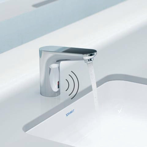 DURAVIT Sensor 1 Waschtischmischer elektronisch, Netzanschluss, Chrom, 122 mm Ausladung
