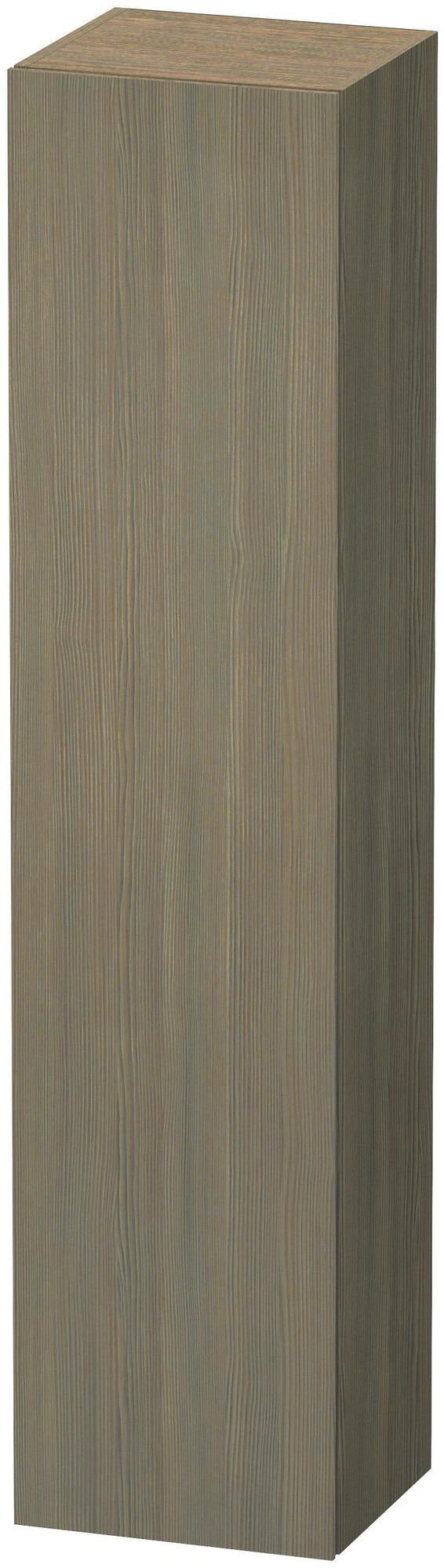 Duravit Hochschrank L-Cube 363x400x1760mm, 1 Tür, links, amerikanisch Nussbaum