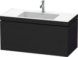 Duravit L-Cube Waschtischset 1000 mm Eiche Schwarz c-bonded mit Vero Air Waschtisch