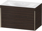 Spanplatte / Nussbaum / m.Viu,2Schubk.503x800x480mm o.Hl,champ.matt/nussbaum geb,Rahmen