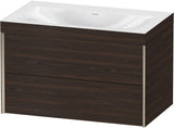 DURAVIT XViu c-bonded Waschtischset 800 mm wandhängend mit 2 Schubkästen und Tip-on-Technik