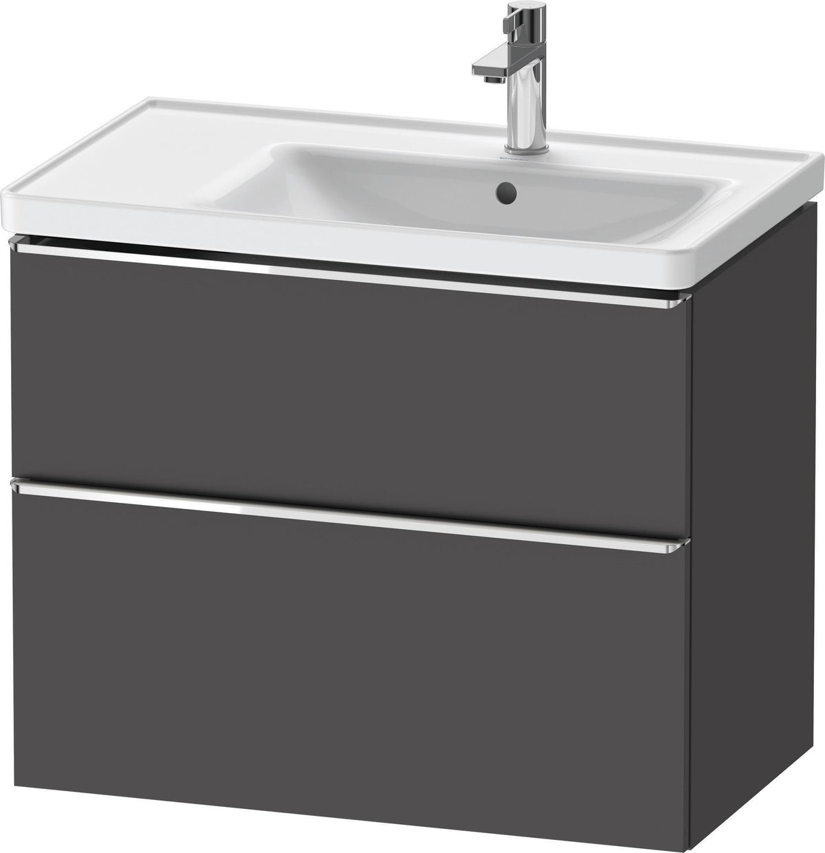 Duravit D-Neo Waschtischunterbau 784 mm Eiche Schwarz Bronze, wandhängend, 1 Auszug